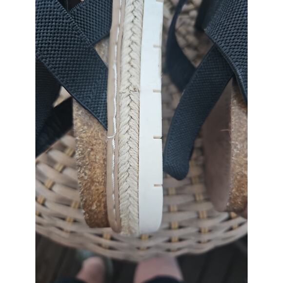 Madden Girl Lorra black espadrille flatform sandal Women’s 8.5 M - Picture 8 of 15